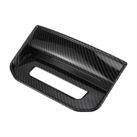 REPAIROCK 1 Pc Rear Air Vent Armrest Box AC Outlet Panel Cover Trim Armrest Air Vent Cover Trim for Toyota Tundra 2022-2024 Carbon Fiber Pattern ABS Black