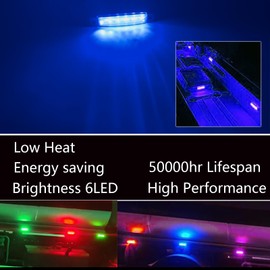 SZSSXPL 10 Pcs Marine Boat Navigation Light Cabin Deck Courtesy Interior Light