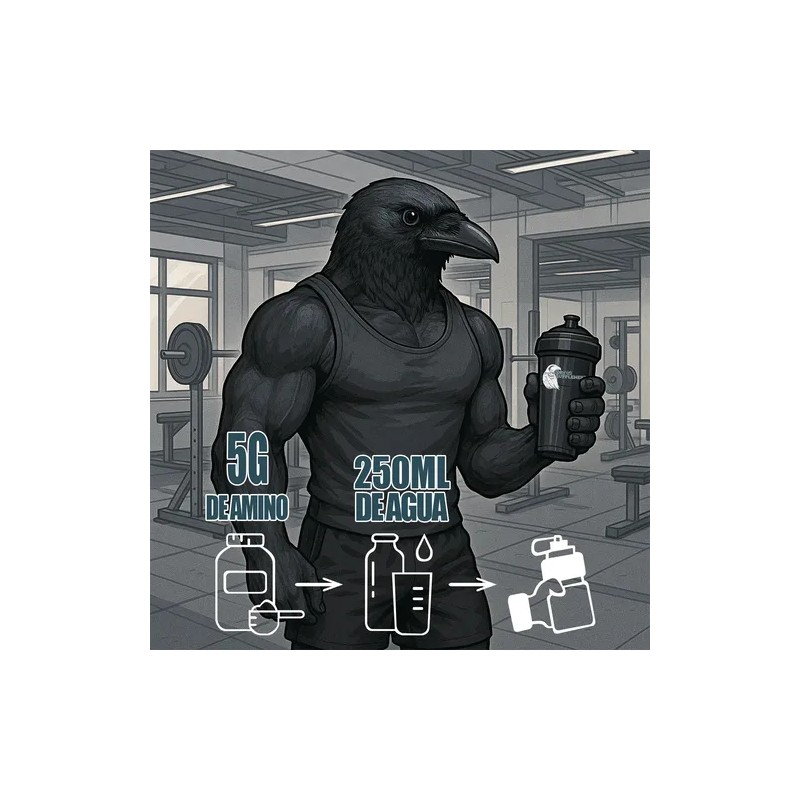 Aminoácidos 1kg Corvus Suplemento Alimenticio Polvo 200serv