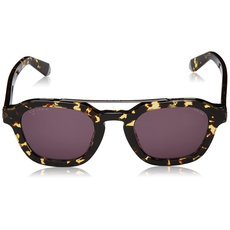 Police SPLC47 Sunglasses, VARIEGATO MARRON-GIALLO LUCIDO, 50