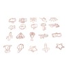 100Pcs Paper Clips Cute Look Note Clip Marking Document Organizing