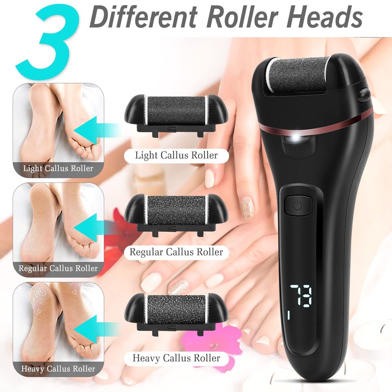 Electric Callus Remover for Feet, 2 Speed Electric Foot File,