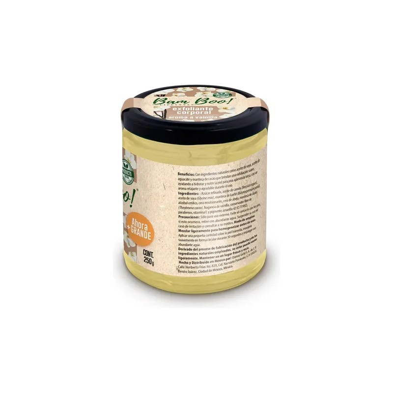 Exfoliante Corporal Base Aceite Aroma Vainilla 250g Bam Boo!