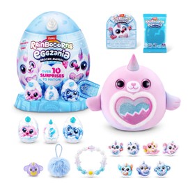 Rainbocorns Eggzania Frozencorn Mania (GLACIA) by ZURU Plush Collectable Toy for Girls from 3 Years