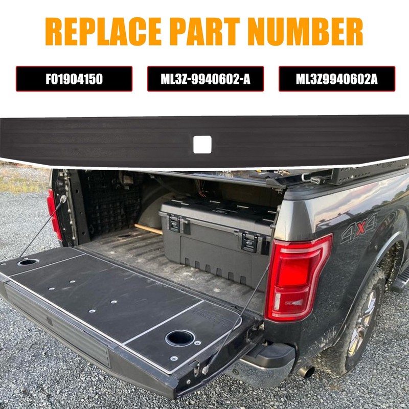 RANSOTO Tailgate Molding Top Trim Cap Compatible with 2021 2022