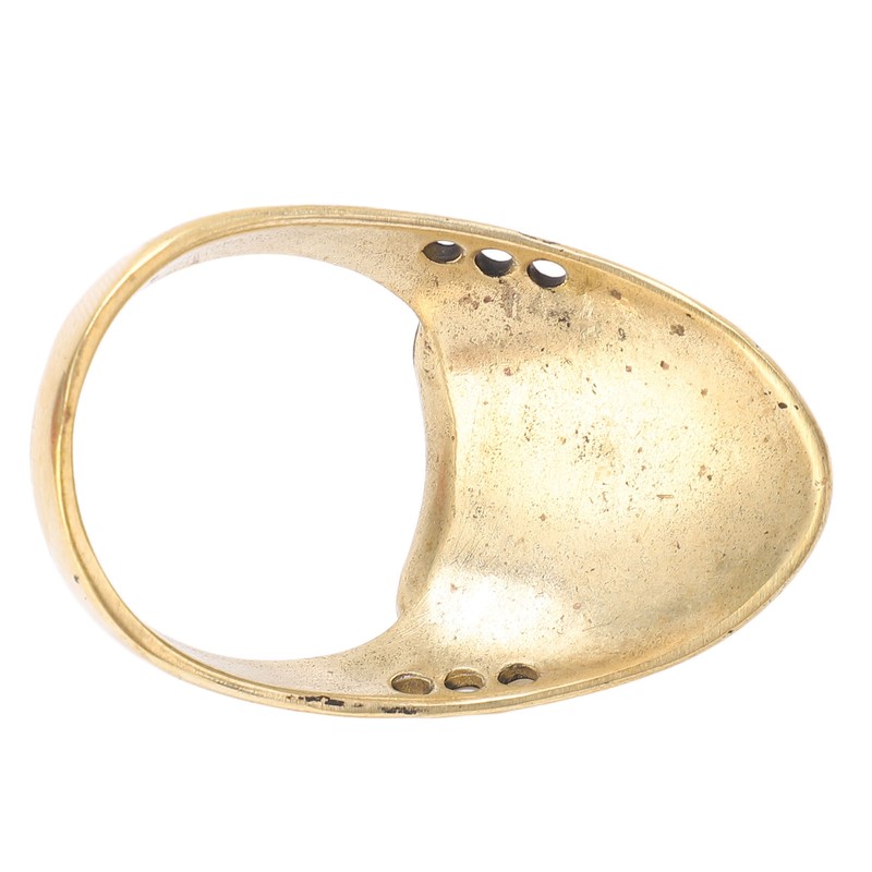 Brass Archery Thumb Ring Portable Finger Protector with Anti Lost