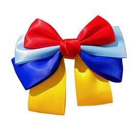 Princess Girls Bow Hair Clips Boutique Hair Bows Alligator Clip Hairpin TSFJ41 (Red Blue Yellow)