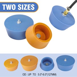3mirrors 5.0"-6.0"Non-toxic and High Temperature Silicone Purge Plugs Welding Back Purging Plugs Set of 4,for header/manifold/exhaust fabrication