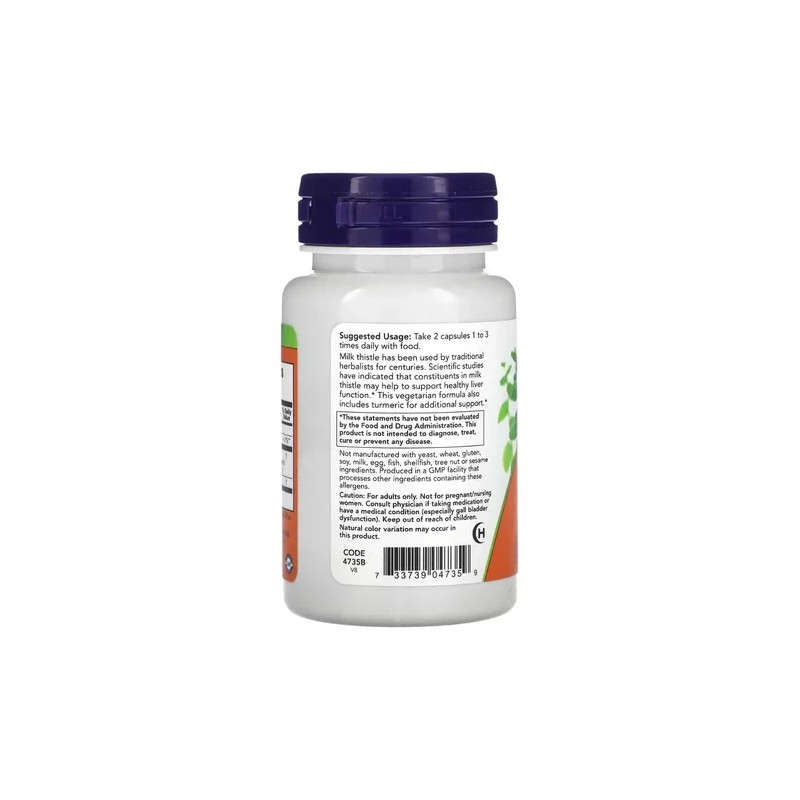 Now - Milk Thistle Extract - 150mg - 60 Vegancaps