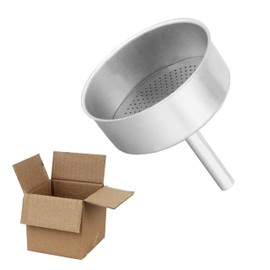 Moka Pot Funnel Replacement 12-Cup Fits for Mocha Coffee Maker,Coffee Pot Replacement Funnel,Aluminium Funnel Filter(1 Pcs)