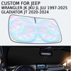 for Jeep Wrangler Windshield Sun Shade Cover JK JKU JL