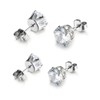 Krstudent 2 Pairs Titanium Earrings Studs, Hypoallergenic Stud Earrings for
