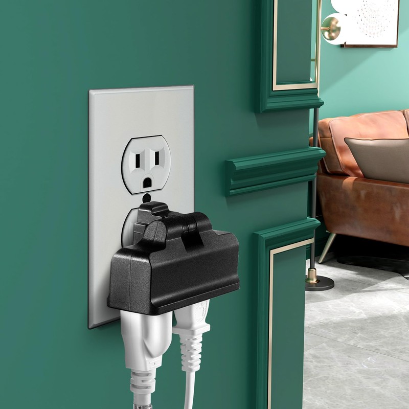 FiiMan 3 Outlet Wall Adapter, UL Listed 3-Prong Grounded 180