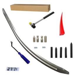 WEILUXU Auto Dent Repair,Car Front Fender Dings Remover,Paintless Bodywork Damage Removal,Big Size Curved Rod, 15 Pack Hook Rods Tools Kit for Car Body Dent Repair