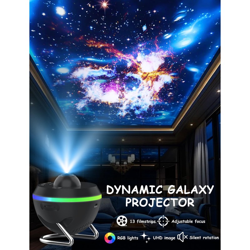 Star Projector - Galaxy Projector Dynamic Meteor & RGBCW Dynamic