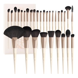 Docolor Set Completo De 30 Brochas De Maquillaje Profesional kit brocha ojo kabuki ceja brochas para maquillaje Pincel correctores difuminar sombras iluminador contorno polvos