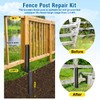 2 Pcs Fence Post Repair, Heavy Duty Fence Post Kit