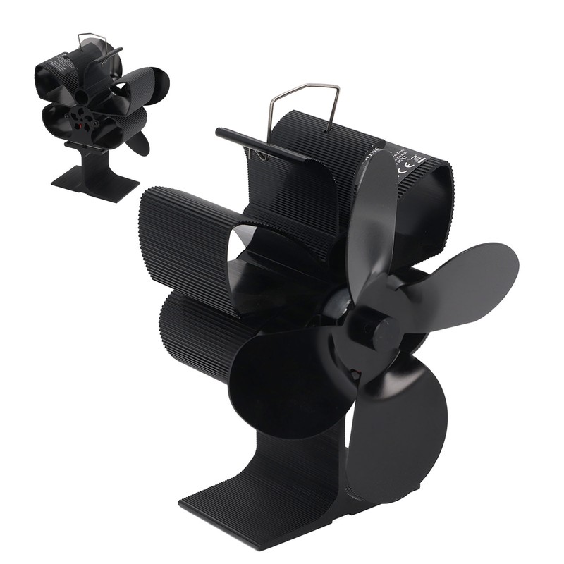 4 Blades Heat Powered Fireplace Fan Self Starting Temperature Resistant