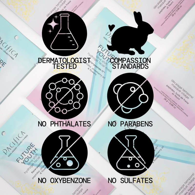 Pacifica Future Youth Time Shift Hydrogel Facial Mask, Multi-Peptide Anti-Aging