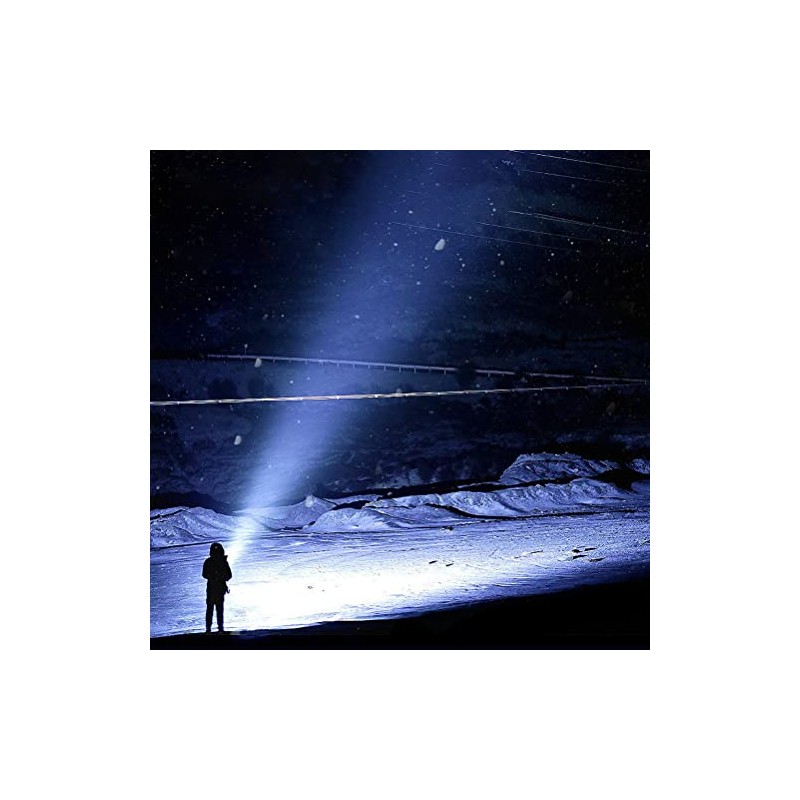 Linterna LED recargable, 4000 lúmenes, súper brillante, impermeable, mini linterna