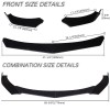 KEEPDSGN For Dodge Challenger R/T SRT SXT SE SRT8 Front