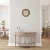 Lafocuse Silent Bronze Rustic Farmhouse Wall Clock with Raised 3D