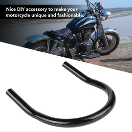 Cafe Racer Hoop-Acouto - Aro de asiento trasero de motocicleta de metal para marco de asiento trasero de motocicleta, accesorio de bricolaje (210 mm curvado)