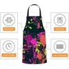 BGBDEIA Splatter Paint Pattern Apron Adjustable Neck Bib Apron for