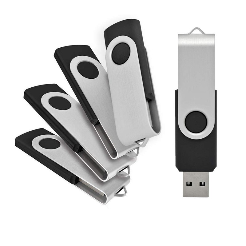 AUS, Black U Disk (16MB-64GB) (5,10PCS) USB 2.0 Metal Flash