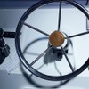Boat Teak Wood Steering Wheel Center Cap for Marine Destroyer