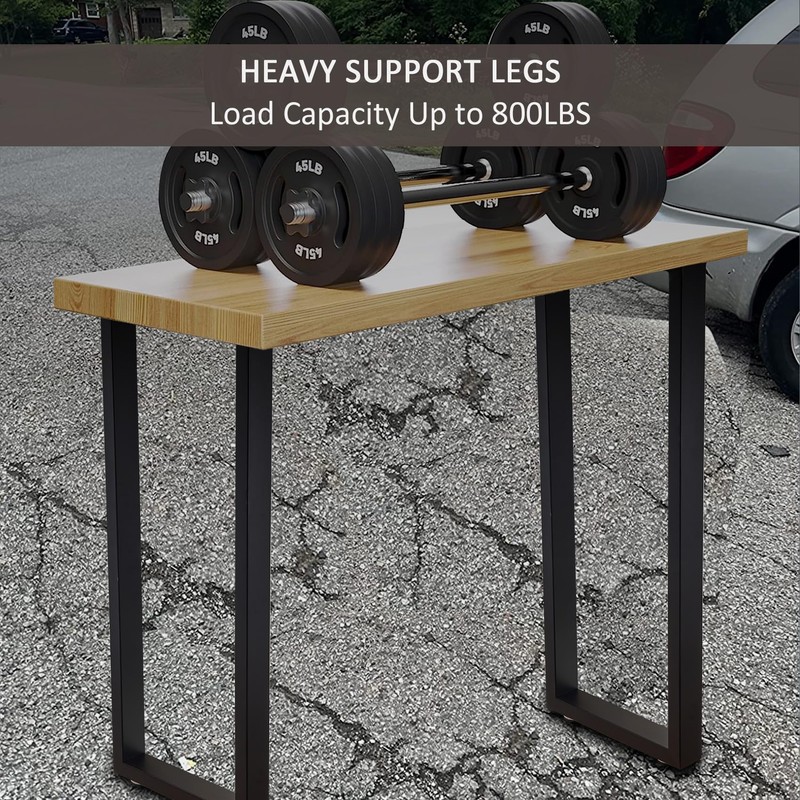 ALLCOS 36 Inch Metal Bar Table Legs, Heavy Duty Dining