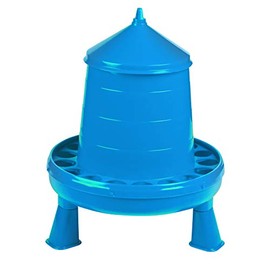 Double-Tuf® Poultry Feeder with Legs | Durable Feeding Container | Carrying Handle for Chickens & Birds | Chicken Feeder | 8.5 Lbs