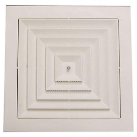Haron Plastic Ceiling Vent, 270 mm x 270 mm Size, White