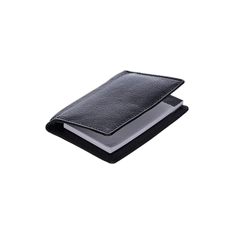ALASSIO Monza 43065 Notepad Case Genuine Leather Black 7.5 cm