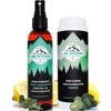 Lumi Outdoors Natural Shoe Deodorizer Spray and Foot Powder Bundle