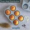 wivplik Nonstick jumbo Muffin Pans 6 Cups，2 Pack Extra Large