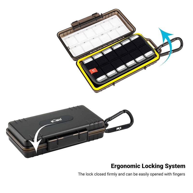 (12 USB+24 SD) USB Flash Drive Case with Labels,Thumb Drive