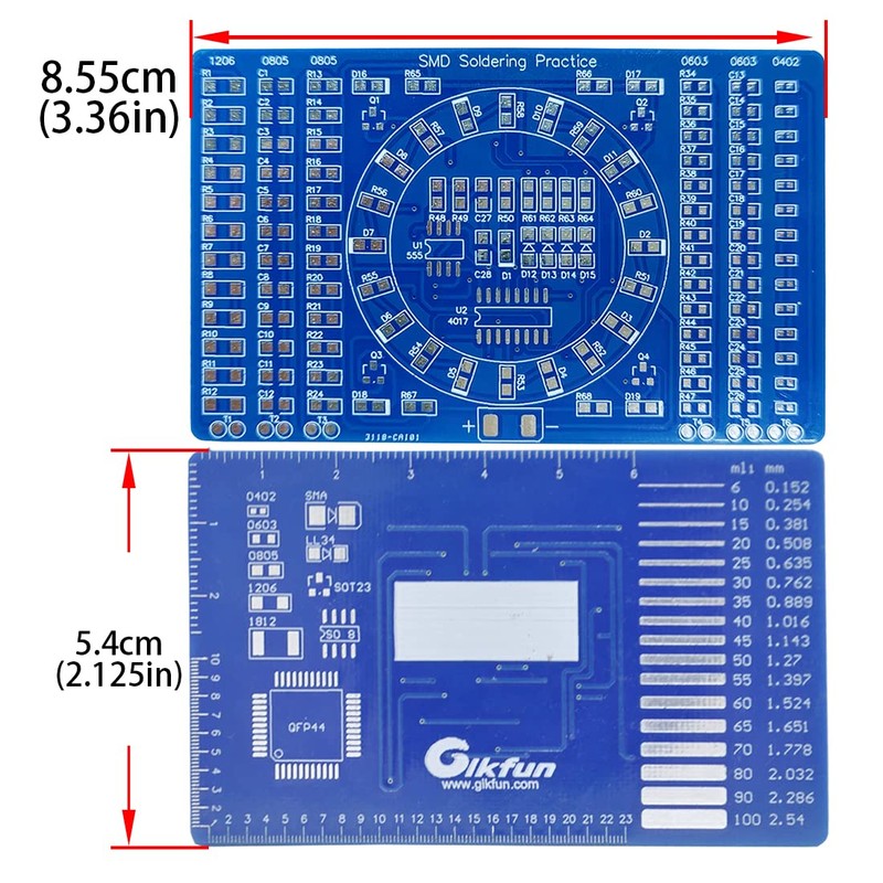 Gikfun DIY SMD SMT Welding Practice Soldering Skill Training Board