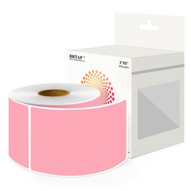 3 x 5 Inch Color Coding Labels Stickers 500 Per Roll, Rectangular Moving Labels Stickers for Boxes Color Coded, Packing Supplies Stickers - Pink Large Labels