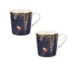 Sara Miller Chelsea Collection Mugs, Set of 2, Navy, Fine