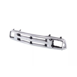 Perfit Liner Chrome Grille Assembly Replacement Fit 94-97 Chevy S10 Blazer Seal Beam Type