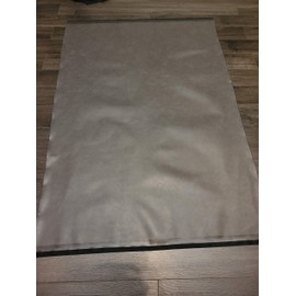 NAT LEATHERS Gray Smooth Faux Leather Synthetic Pleather 0.9 mm Oxford 1 Yard 52 Inch Wide x 36 Inch Long Soft Smooth Vinyl Upholstery (Gray Smooth)