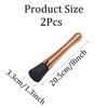 Virello 2Pcs 8 Inch Stainless Steel Muddler with Grooved Nylon