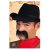 Boland Black Bushy Cowboy Stick On Fake Moustache