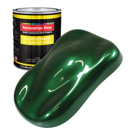 Restoration Shop - British Racing Green Metallic Acrylic Enamel Auto Paint - Gallon Paint Color Only - Professional Single Stage High Gloss Automotive, Car, Truck, Equipment Coating, 2.8 VOC