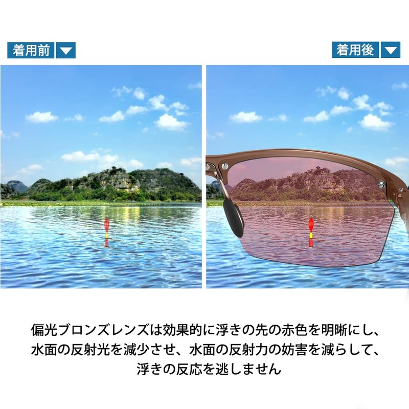 Glazata Polarized Sports Sunglasses, Polarized Glasses, UV 400, UV Protection,