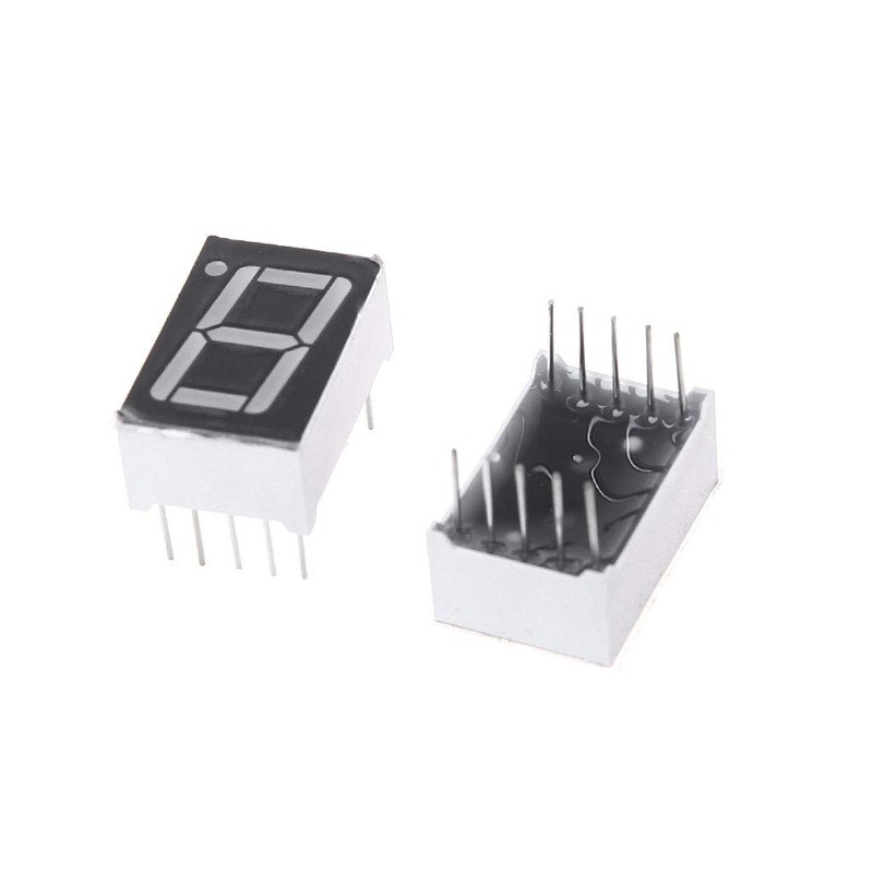 Celan 10pcs 0.55" 7 Segments 1 Digital LED Display Red