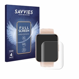 Savvies 4x Full Screen Protector for Ruimen H1 Full Cover Screen Protector Film [3D Curved, Transparent, Anti-Fingerprint]