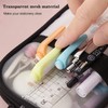 Grid Mesh Pen Pencil Case Clear Big Capacity Pencil Bag