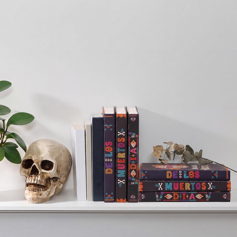3 Pcs Day of the Dead Halloween Decor Books